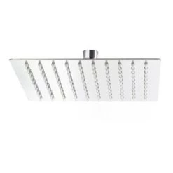 WILTEC Pommeau De Douche Carré 25x25cm Tête De Douche Jet Effet Pluie Rainshower Acier Inoxydable