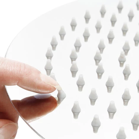 WILTEC Pommeau De Douche Carré 20x20cm Tête De Douche Jet Effet Pluie Rainshower Acier Inoxydable – Image 5