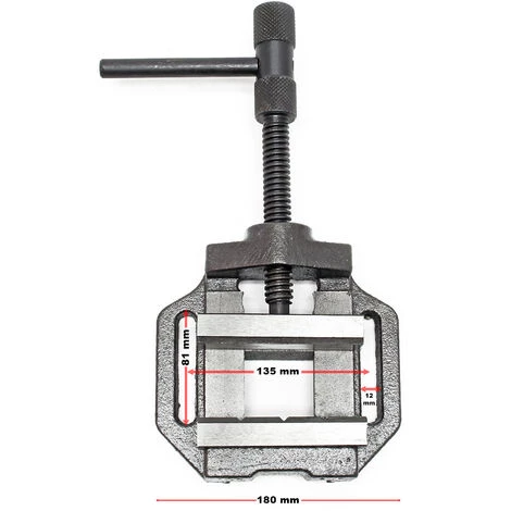 WILTEC Etau De Machine Outil Professionnel Perçage Meulage Fraisage Outil Atelier Perceuse125mm – Image 2