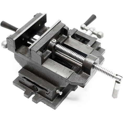 WILTEC Étau De Fraisage 2 Axes 200 Mm Perceuse à Tarauder Table Croisé Établi Étau Machine Outil Atelier – Image 5
