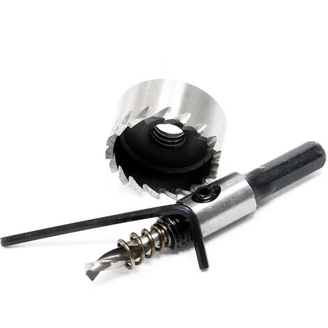 WILTEC Trépan Couronne Diamanté Foret Centreur Carotteuse Scie à Cloche HSS 6542 Acier Diamètre 33mm – Image 2