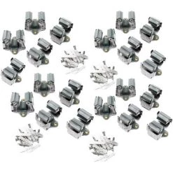 WILTEC Jeu De 20 Porte-balai Acier Support Mural Pour Outils De Nettoyage Et Jardinage Râtelier Rangement