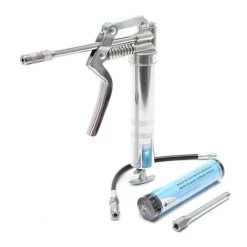 WILTEC Mini Pompe à Graisse 90ml 3 Embouts Inclus Pour Un Dosage Précis Pression De Service 137,9 Bars