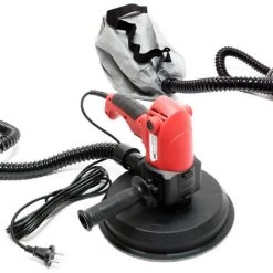 WILTEC Ponceuse Pour Mur Et Plafond 1010W 215mm Disque De Meulage Plâtre Sac Poussière Intégré Aspiration