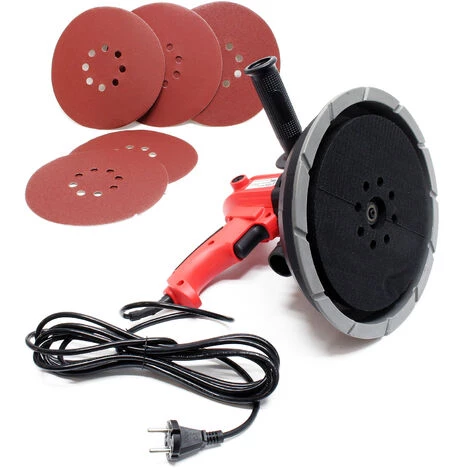 WILTEC Ponceuse Pour Mur Et Plafond 1010W 215mm Disque De Meulage Plâtre Sac Poussière Intégré Aspiration – Image 2