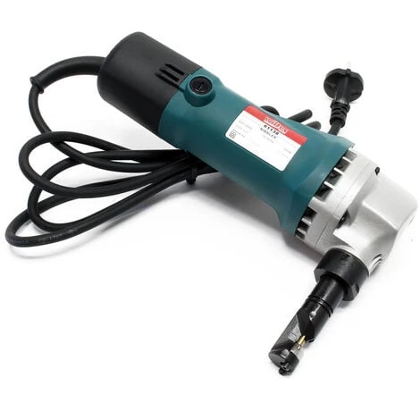 WILTEC Grignoteuse électrique Tôle 500W 2,5 M Outil De Découpe De Métal & Tête De Coupe Orientable 360° – Image 2
