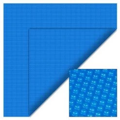 WILTEC Bâche à Bulles 4x6m Bleue Couverture De Piscine Solaire Chauffage De Bassin Outdoor Jardin