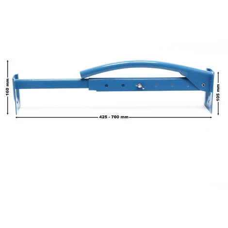 WILTEC 2x Pince à Briques Pose-dalle Levage Transport Brique Hollandaise Klinker Extensible 425 - 700mmm – Image 3