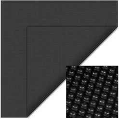 WILTEC Bâche à Bulles 5x8m Noire Couverture De Piscine Solaire Chauffage De Bassin Outdoor Jardin