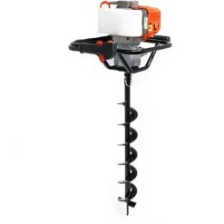 WILTEC Tarière Thermique Essence Set Avec Foret De 100 Mm, 1,4 KW 1,9 CV Machine à Percer Jardinage