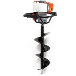 WILTEC Tarière Thermique Essence Set Avec Foret De 250 Mm, 1,4 KW 1,9 CV Machine à Percer Jardinage