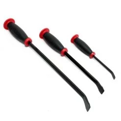 WILTEC Jeu De 3 Ciseau à Bois Avec Manche Outil Professionnel Levage Menuisier Atelier Burin Acier Carbone