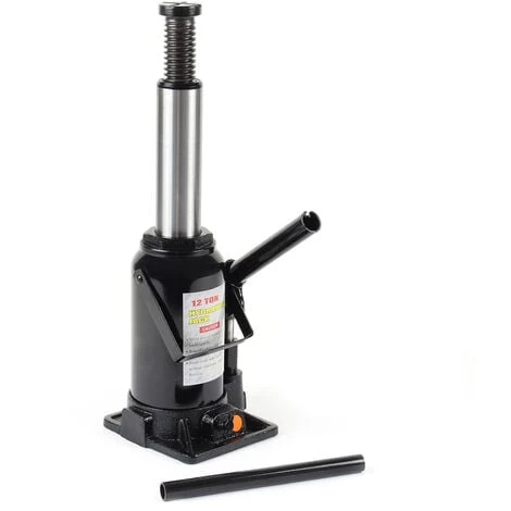 WILTEC Cric Bouteille Hydraulique 12T Vérin De Levage Avec Fonction Descente Lente, 215-400 Mm – Image 3