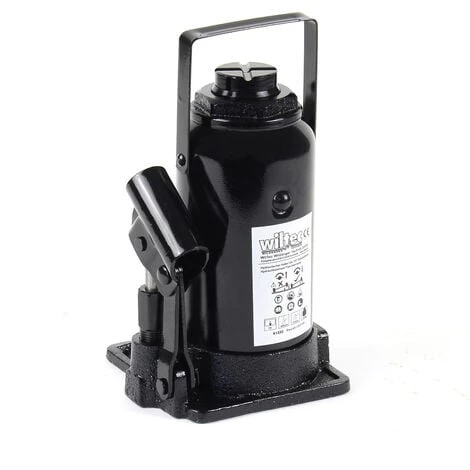 WILTEC Cric Bouteille Hydraulique 12T Vérin De Levage Avec Fonction Descente Lente, 215-400 Mm – Image 4