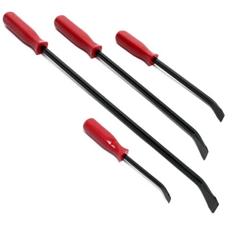 WILTEC Jeu De 4 Ciseau à Bois Avec Manche Outil Professionnel Levage Menuisier Atelier Burin Acier Carbone