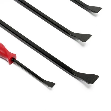 WILTEC Jeu De 4 Ciseau à Bois Avec Manche Outil Professionnel Levage Menuisier Atelier Burin Acier Carbone – Image 2