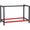 WILTEC Pied D’établi 125x57x81 Cm Acier Anthracite Rouge Support Table De Travail Emballage Atelier Dépôt