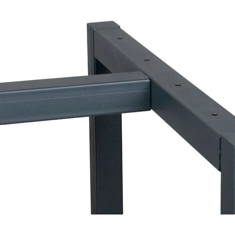 WILTEC Pied D’établi 150x57x81 Cm Acier Anthracite Rouge Support Table De Travail Emballage Atelier Dépôt – Image 5