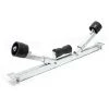 WILTEC Support Bateau Avec Rouleaux De Quille Aide Manoeuvre 111cm Charge 800kg Largeur De Bateau 80-124cm