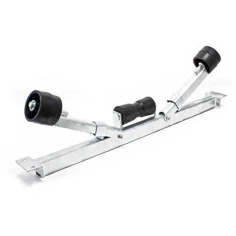 WILTEC Support Bateau Avec Rouleaux De Quille Aide Manoeuvre 111cm Charge 800kg Largeur De Bateau 80-124cm