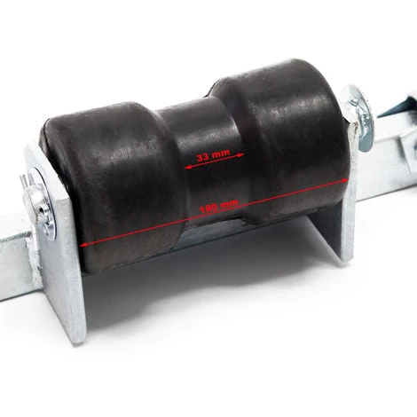 WILTEC Support Bateau Avec Rouleaux De Quille Aide Manoeuvre 111cm Charge 800kg Largeur De Bateau 80-124cm – Image 4