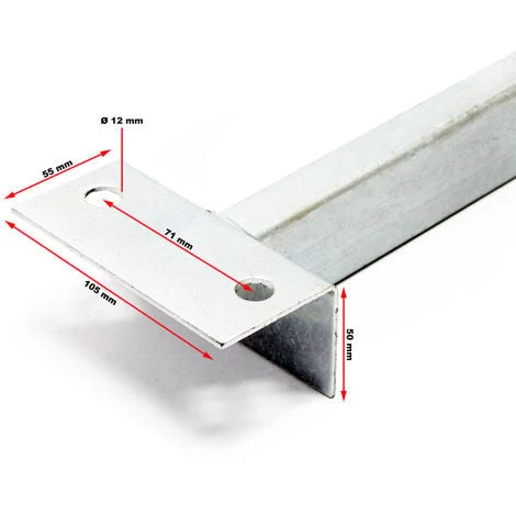WILTEC Support Bateau Avec Rouleaux De Quille Aide Manoeuvre 111cm Charge 800kg Largeur De Bateau 80-124cm – Image 5