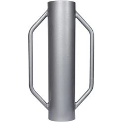 WILTEC Pilon à Poteau ⌀14cm 13,5kg Acier Avec Poignées Pour La Construction De Clôture & Compactage De Sol