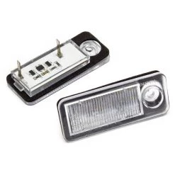 WILTEC Feux De Plaque D'immatriculation LED Compatible Avec AUDI A6 C5 B 98-05 2x Sans Câble