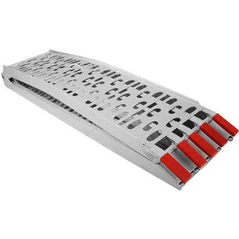 WILTEC Rampe De Chargement Pliable Aluminium Moto VTT Quad Rampe D’accès Rail 226cm 410kg