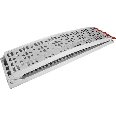 WILTEC Rampe De Chargement Pliable Aluminium Moto VTT Quad Rampe D’accès Rail 226cm 410kg – Image 3