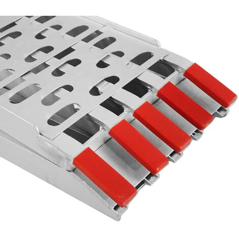 WILTEC Rampe De Chargement Pliable Aluminium Moto VTT Quad Rampe D’accès Rail 226cm 410kg – Image 5