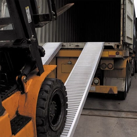 WILTEC Rampe De Chargement Moto ATV Quad Aluminium Rampe Rail Collision 161cm 2025kg – Image 2