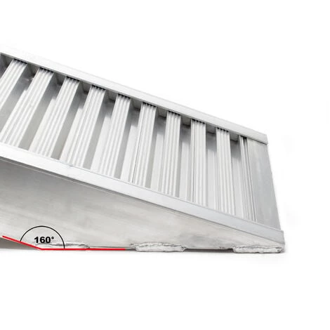 WILTEC Rampe De Chargement Moto ATV Quad Aluminium Rampe Rail Collision 161cm 2025kg – Image 4