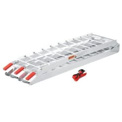 WILTEC Rampe De Chargement Pliable Aluminium VTT Quad Rampe D’accès 226cm Jusqu'à 680kg