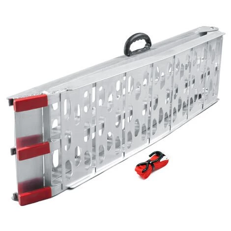 WILTEC Rampe De Chargement Pliable Moto VTT Quad Aluminium Rampe D’accès Rail 226cm 340kg