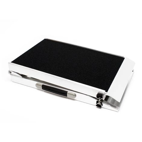 WILTEC Rampe D'accès Pour Chiens Rampe Pour Animaux 1x Pliable Alu Surface Antidérapante 244 X 38 Cm 115kg