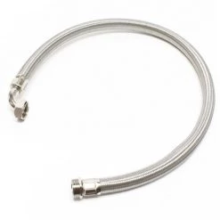 WILTEC Tuyau Eau Flexible Acier 0,7m DN25 (1 ") Installation Eau Domestique Tuyau Blindé Réservoir Vessie