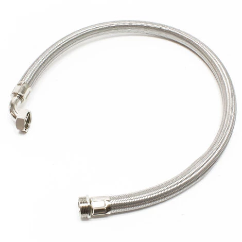 WILTEC Tuyau Eau Flexible Acier 0,7m DN25 (1 ") Installation Eau Domestique Tuyau Blindé Réservoir Vessie