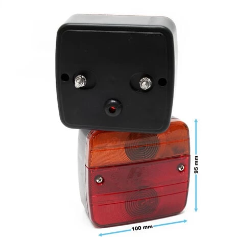 WILTEC Jeu De Feux Arrière De Remorque 12 Pièces Fiche 13 Broches Câble 5m Éclairage Réflecteur Marquage-E – Image 4