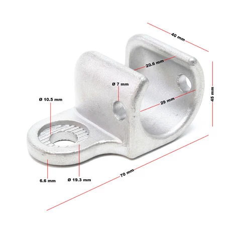 WILTEC Essieu Attelage Remorque Argenté Pour Vélo Attache- Remorque Bicyclette Vélo Couché Vélo électrique – Image 2