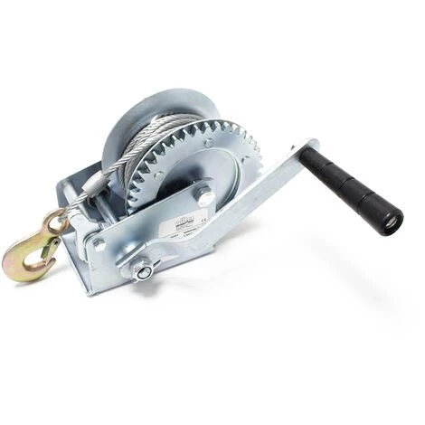 WILTEC Treuil à Câble Manuel De Halage Charge Max. 550kg 10m Rapport De Transmision 4.1:1 Bateau Auto – Image 4