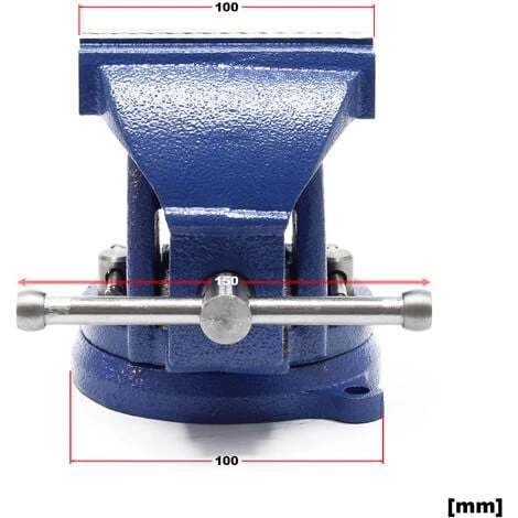 WILTEC Étau D’atelier Heavy Duty 100 Mm Mâchoire De Serrage & Enclume Pour Contrainte Importante Établi – Image 4