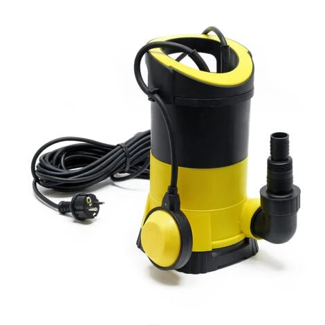 WILTEC Pompe Eaux Usées De 5000l/h 250W Hauteur De Refoulement 6m Particules Jusqu'à Ø5mm Pompe Drainage