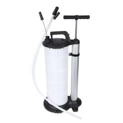 WILTEC Pompe Manuelle D’extraction Huile Réservoir 9 Litres Pompe à Vide Aspiration Liquides Vidange Moteur