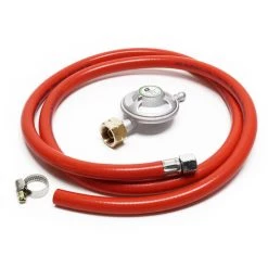 WILTEC Kit Raccordement De Gaz Tuyau 1,5 M Pressostat 28 Mbar Pression Constante Bouteille De Gaz Espagnole