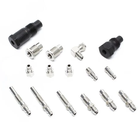 WILTEC Testeur De Compression Auto/ Poids Lourd Moteur Diesel 0-70 Bars Pièces Kit – Image 5