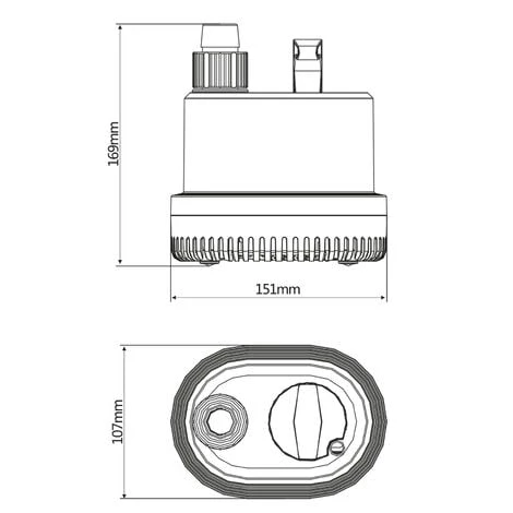 WILTEC SunSun CHL-3000 Pompe De Bassin à Aspiration Plate 3000 L/h – Image 2