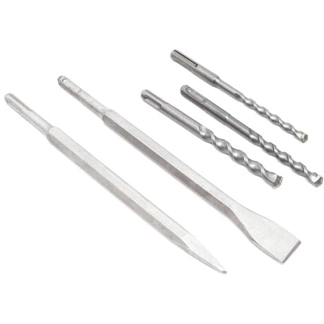 WILTEC Marteau Perforateur 1050W 3000 Tr./min 3 Foret 3 Burin Béton Acier Bois Mandrin Burinage Perçage – Image 4