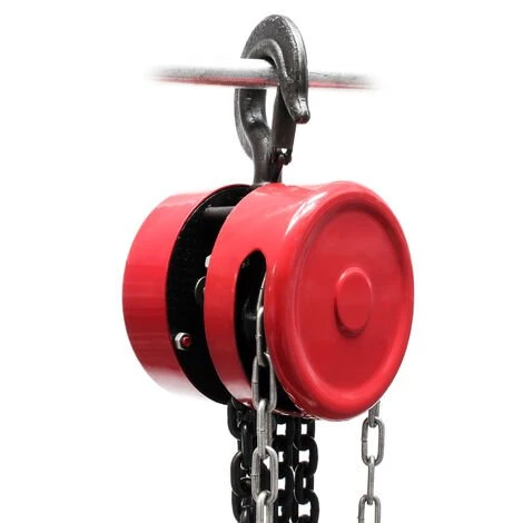 WILTEC Palan à Chaîne 2t Longueur De Chaîne 3m Levage Simple De Charges Sylviculture Industrie Atelier – Image 4