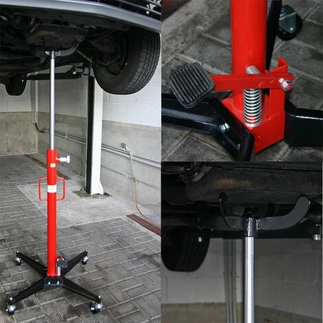 WILTEC Vérin De Fosse Pour Boîte De Vitesse Cric Transmission Hydraulique Appareil Levage Moteur 500kg Jack – Image 2